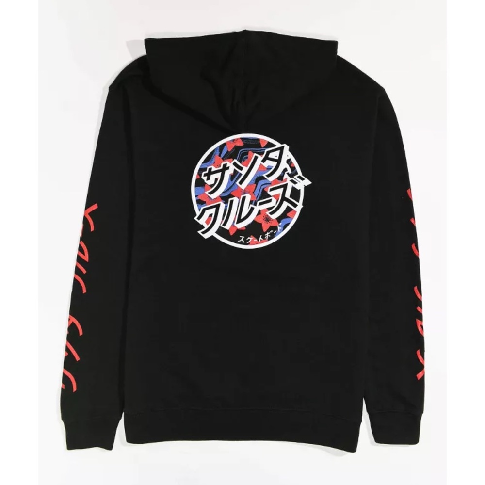 SANTA CRUZ Blossom Dot Black Hoodie